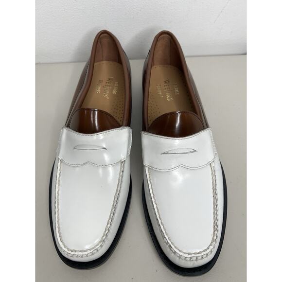 G.H. Bass & Co Weejuns Logan Colorblock Penny Loafer Brown White Men’s Size 8.5 - Picture 2 of 11